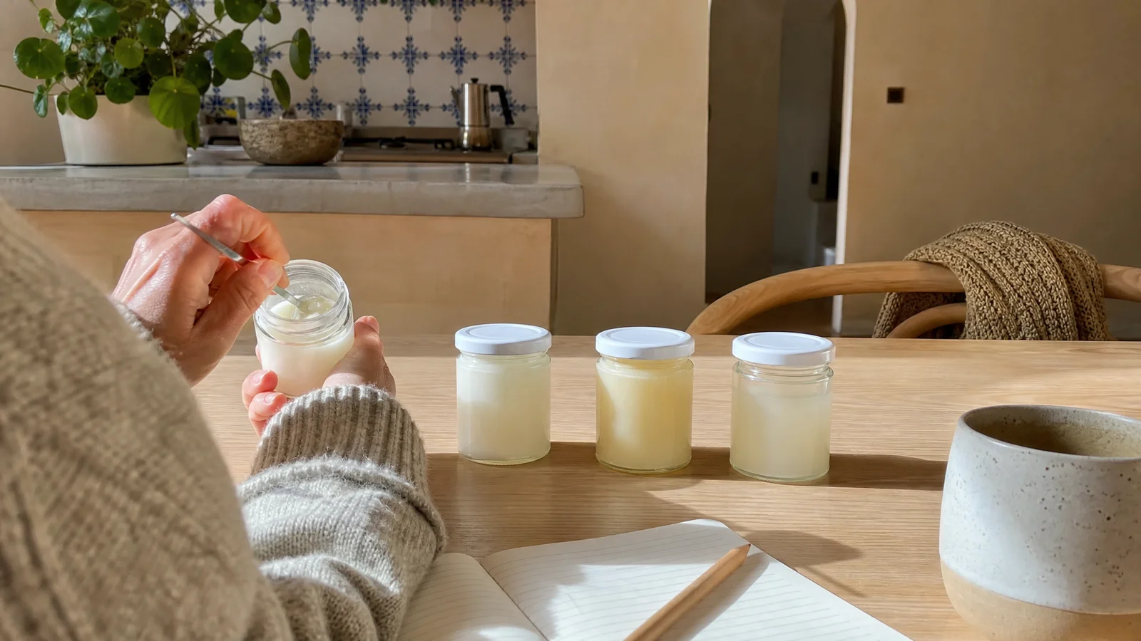 Wax for Birch Oil Candles: Data Sheets and a Split Test
