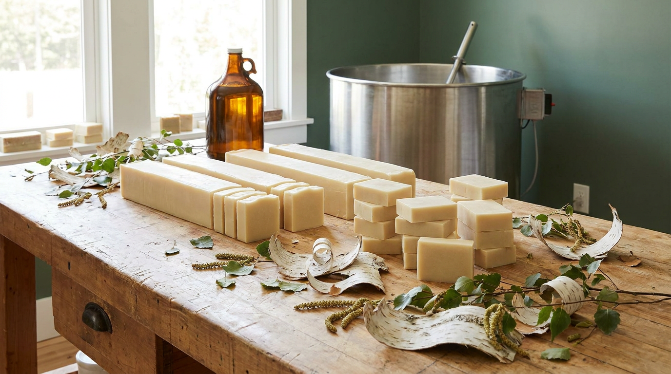 Birch Essential Oil for Cold-Process Soap Making
